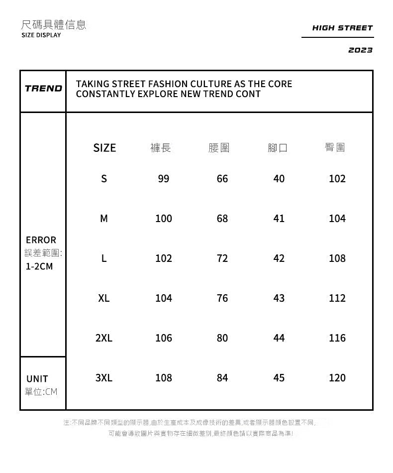 CBA-KJ2368-2-1B大口袋工裝牛仔褲復古寬鬆直筒闊腿褲(3色)