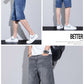 CBSHJ-A980-1B 冰絲牛仔短褲夏季薄款寬鬆直筒天絲五分中褲(3色)