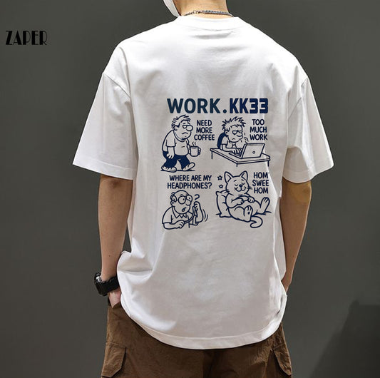 CBE507141-14A-TD 重磅240克緊密精梳純棉寬鬆圓領T恤(3色.男女同款)