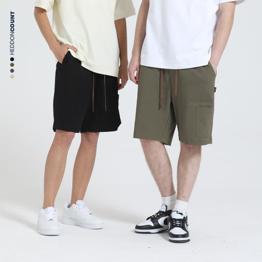 CBS93253-72B 雙面棉工裝短褲夏季寬鬆五分褲(4色)