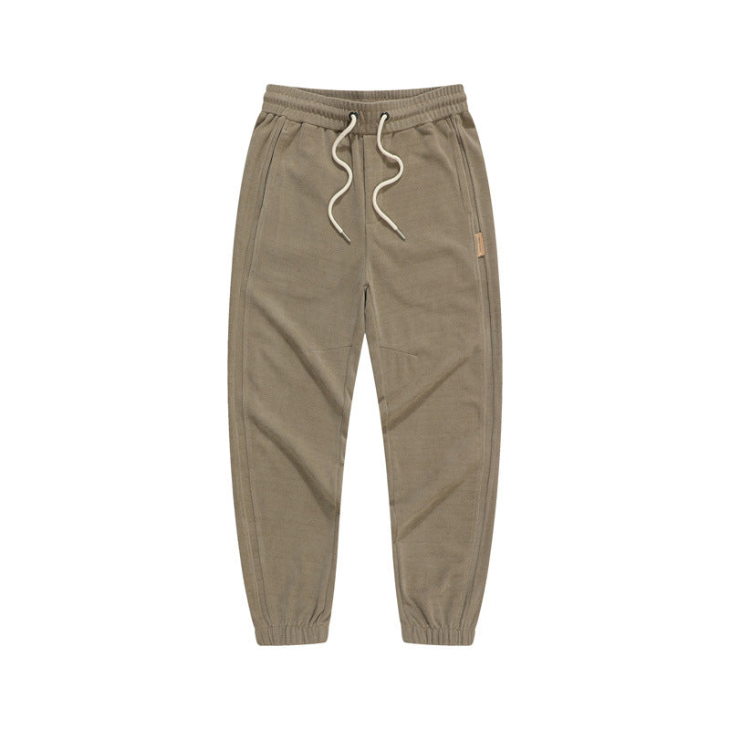 CBA93262-124B 直筒束腳春秋季分割休閒運動褲(4色)