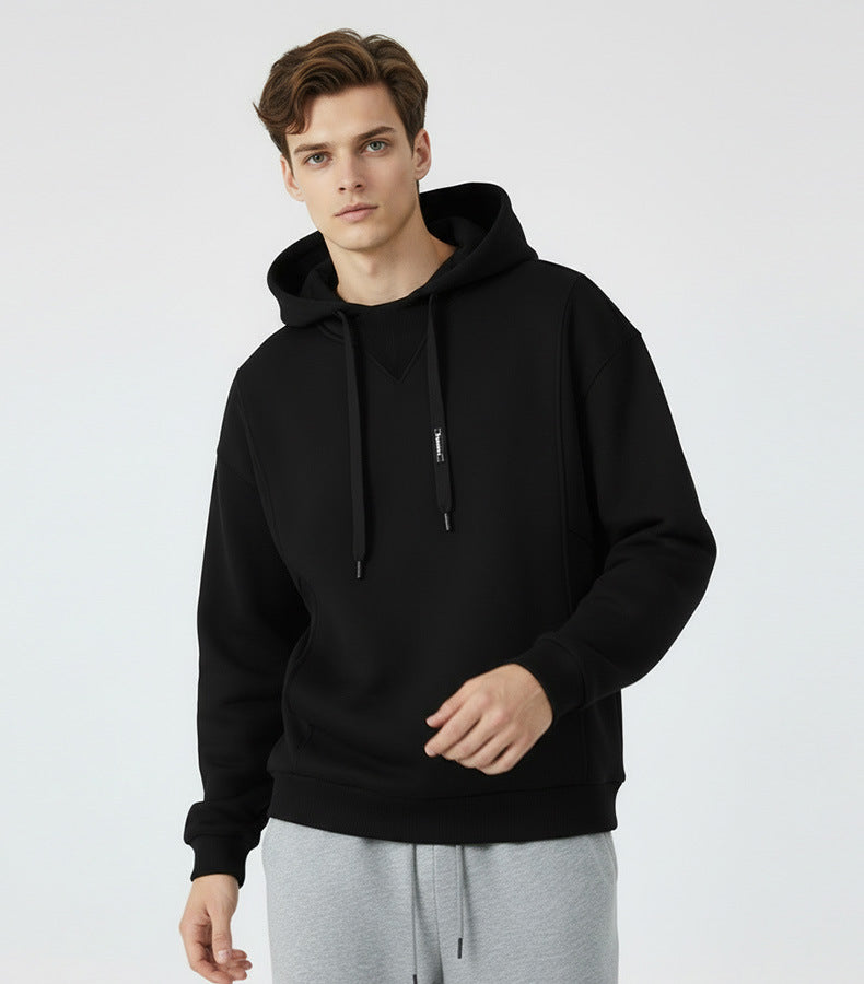 CBDdj55682-124B 拼接三角420G連帽春秋季寬鬆加絨帽衫(5色)