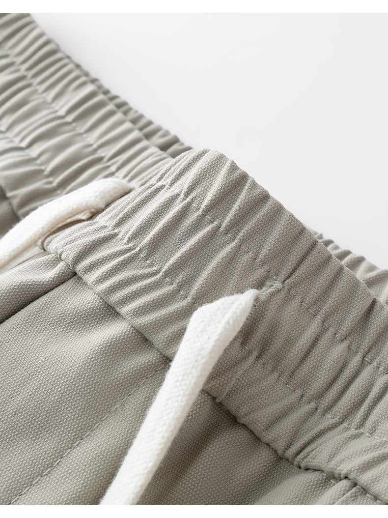 CBA7005-124B 春秋季鉚釘分割拼接束腳褲寬鬆薄款休閒褲(3色)