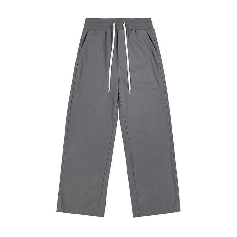 CBA93279-124B 春秋季垂感棉麻長褲直筒寬鬆褲(4色)