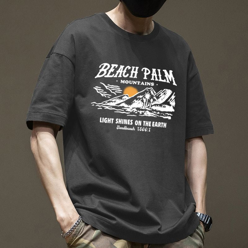 CBE524-96B 純棉200克美式潮流夏季寬鬆潮牌短袖T恤(5色)