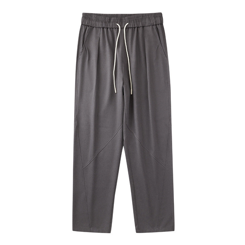 CBA93273-124B 日系390g秋季寬鬆亞麻直筒休閒褲(3色)