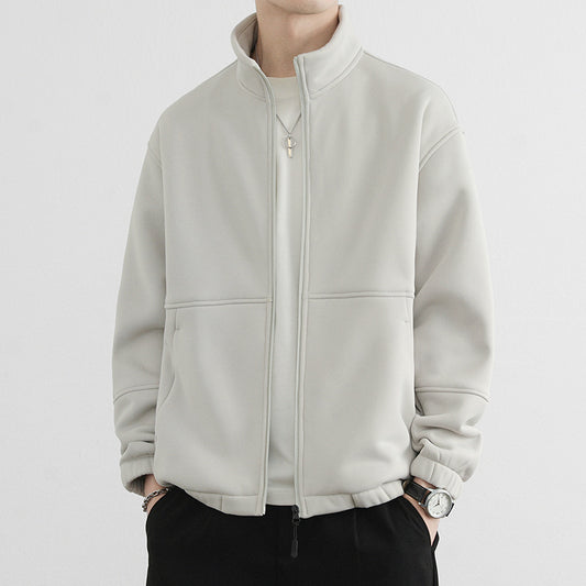 CBCMT2578-124B 斜紋加絨秋冬拉鍊外套(3色)