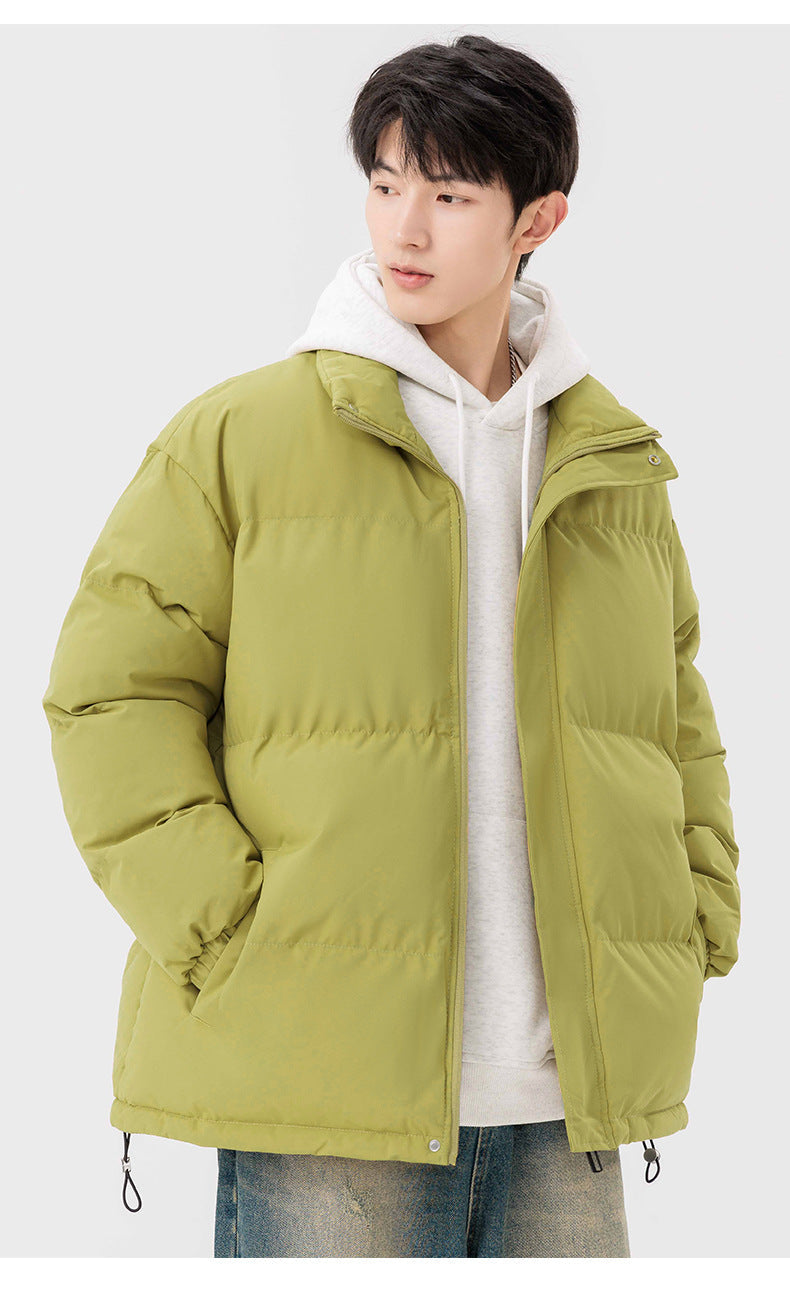 CBC8888-124B 冬季立領棉襖情侶外套加厚棉服寬鬆保暖麵包服男女同款(4色)