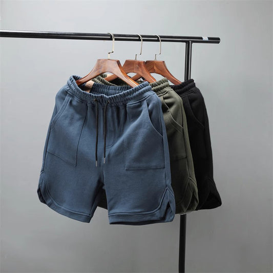 CBS1184-96B 純棉200克短褲夏季寬鬆外穿五分褲(5色)