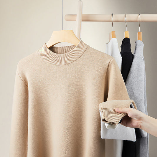 CBD8501-124BH 秋冬季保暖針織修身寬鬆圓領套頭毛衣(4色)