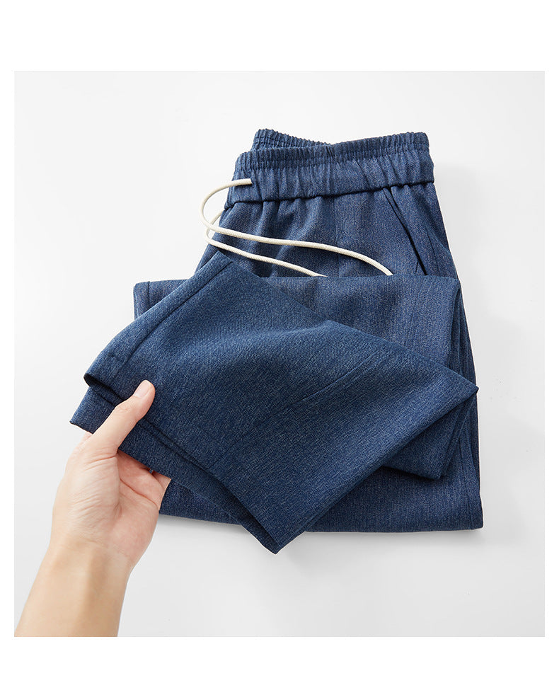 CBA93273-124B 日系390g秋季寬鬆亞麻直筒休閒褲(3色)