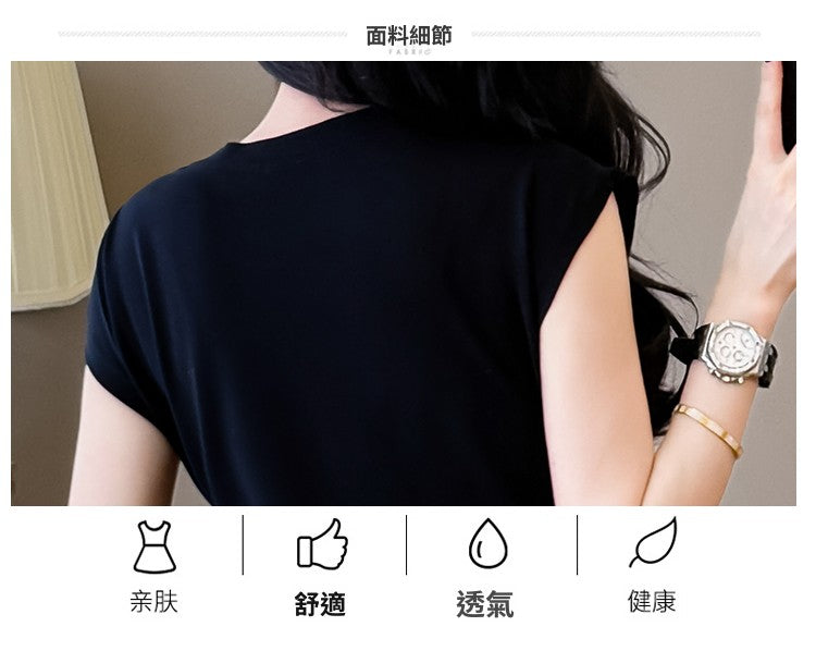 📺︎︎ CGB3652-121B 抽繩魚尾不規則中長款連衣裙