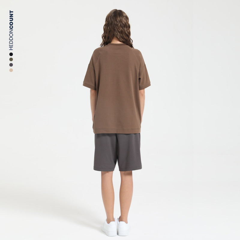 CBS93253-72B 雙面棉工裝短褲夏季寬鬆五分褲(4色)