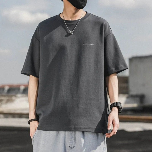 CBE269270-96B 純棉200克半袖寬鬆半袖上衣服純色(7色)