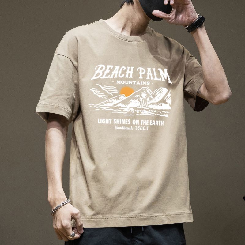 CBE524-96B 純棉200克美式潮流夏季寬鬆潮牌短袖T恤(5色)