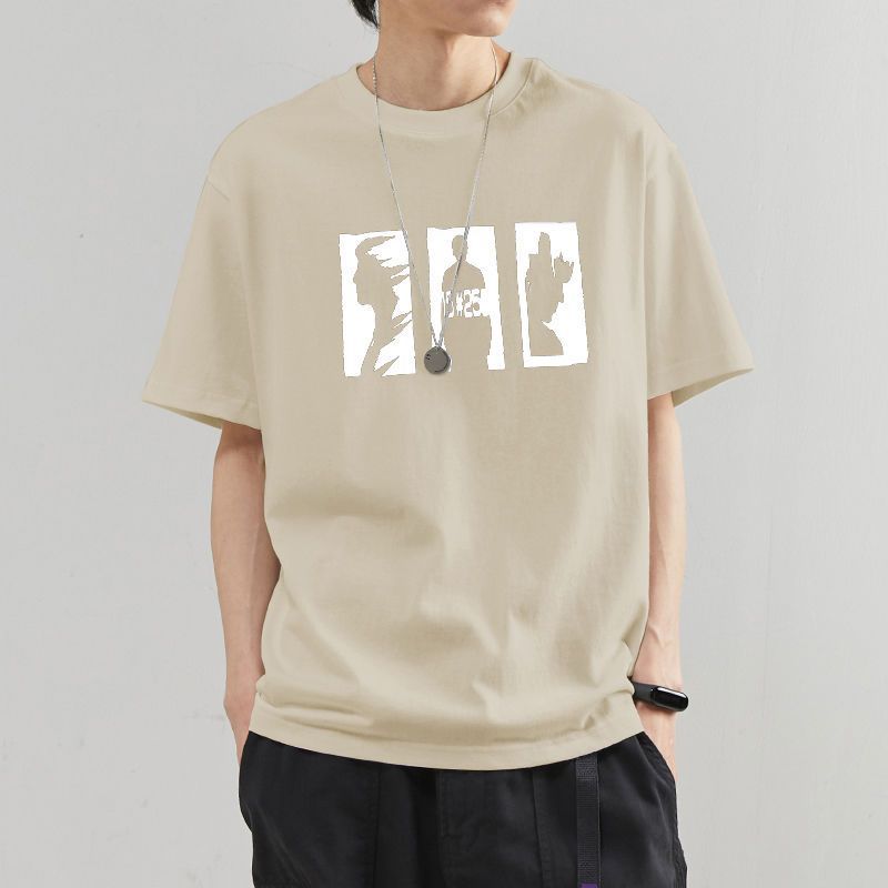 CBE420-96B 純棉200克國潮T恤夏季寬鬆圓領百搭(6色)