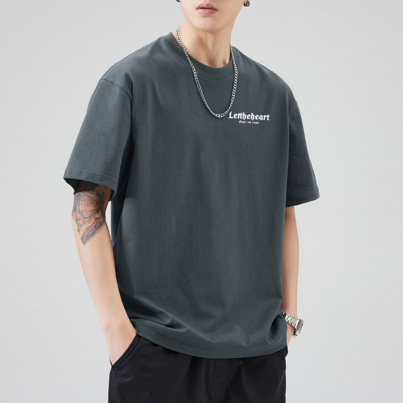 CBE0109-96B 美式純棉200克夏季短袖T恤圓領時尚百搭(3色)