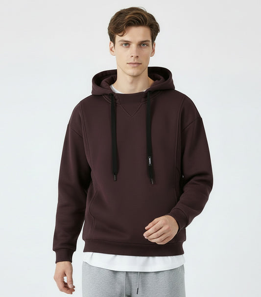 CBDdj55682-124B 拼接三角420G連帽春秋季寬鬆加絨帽衫(5色)