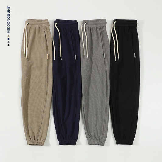 CBA93262-124B 直筒束腳春秋季分割休閒運動褲(4色)
