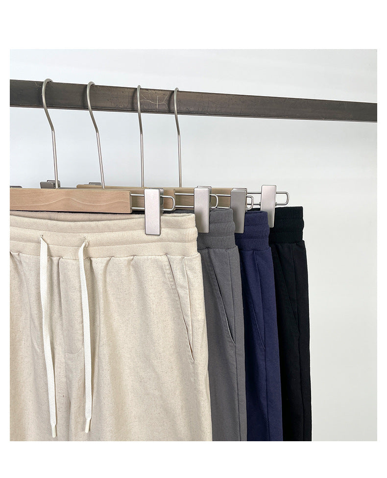 CBA93279-124B 春秋季垂感棉麻長褲直筒寬鬆褲(4色)