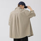 CBEK1712-8H 復古純色口袋短袖寬鬆工裝襯衫(3色)