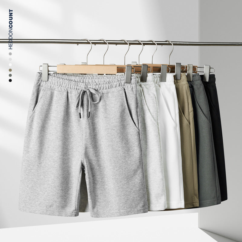 CBS005-260-124B 華棉260g短褲夏季外穿沙灘褲子五分褲(6色)