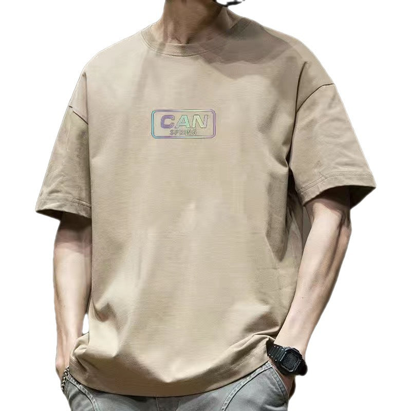 CBE0117-96B 寬鬆百搭純棉200克T恤寬鬆夏季薄款短袖上衣(5色)