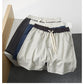 CBS93272-124B 亞麻360g設計感拼色寬鬆休閒五分褲(3色)
