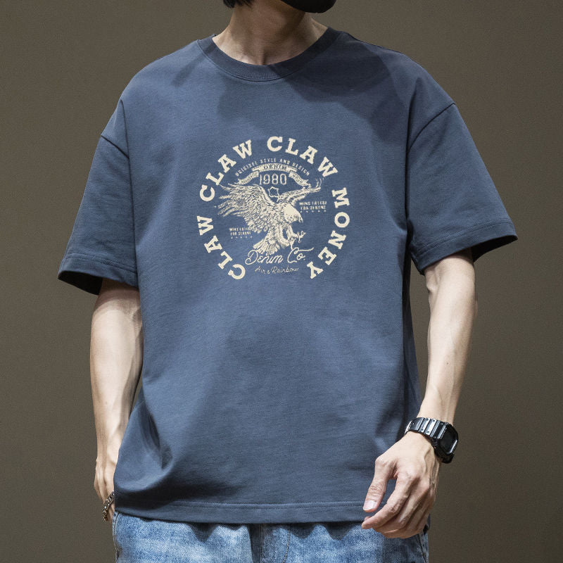 CBE647-96B 純棉200克T恤高品質休閒寬鬆夏裝大碼(6色)