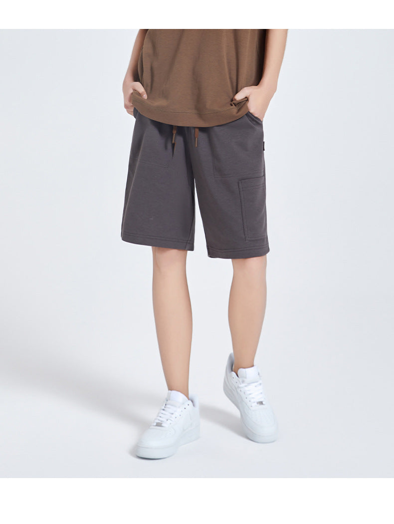 CBS93253-72B 雙面棉工裝短褲夏季寬鬆五分褲(4色)