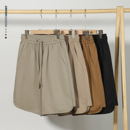 CBS93238-124B 夏季抽繩短褲寬鬆運動五分褲(4色)