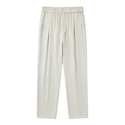 CBA93273-124B 日系390g秋季寬鬆亞麻直筒休閒褲(3色)