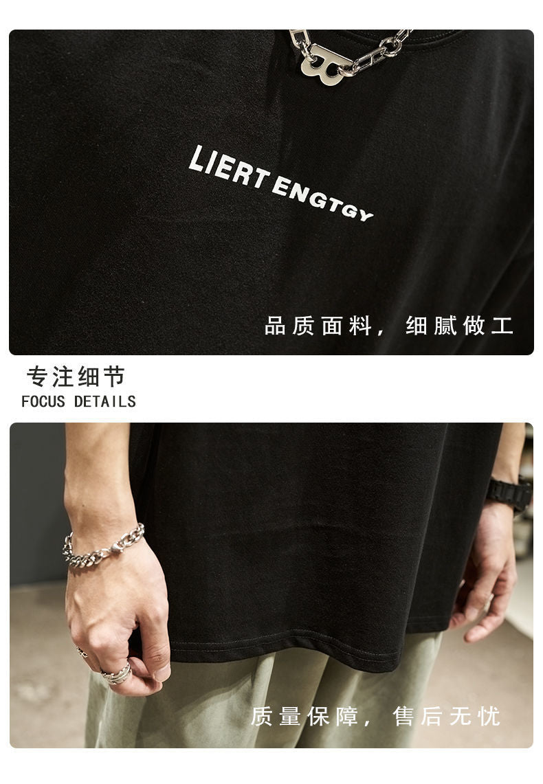 CBE0307-96B 純棉200克短袖T恤日系簡約重磅體恤寬鬆百搭(3色)