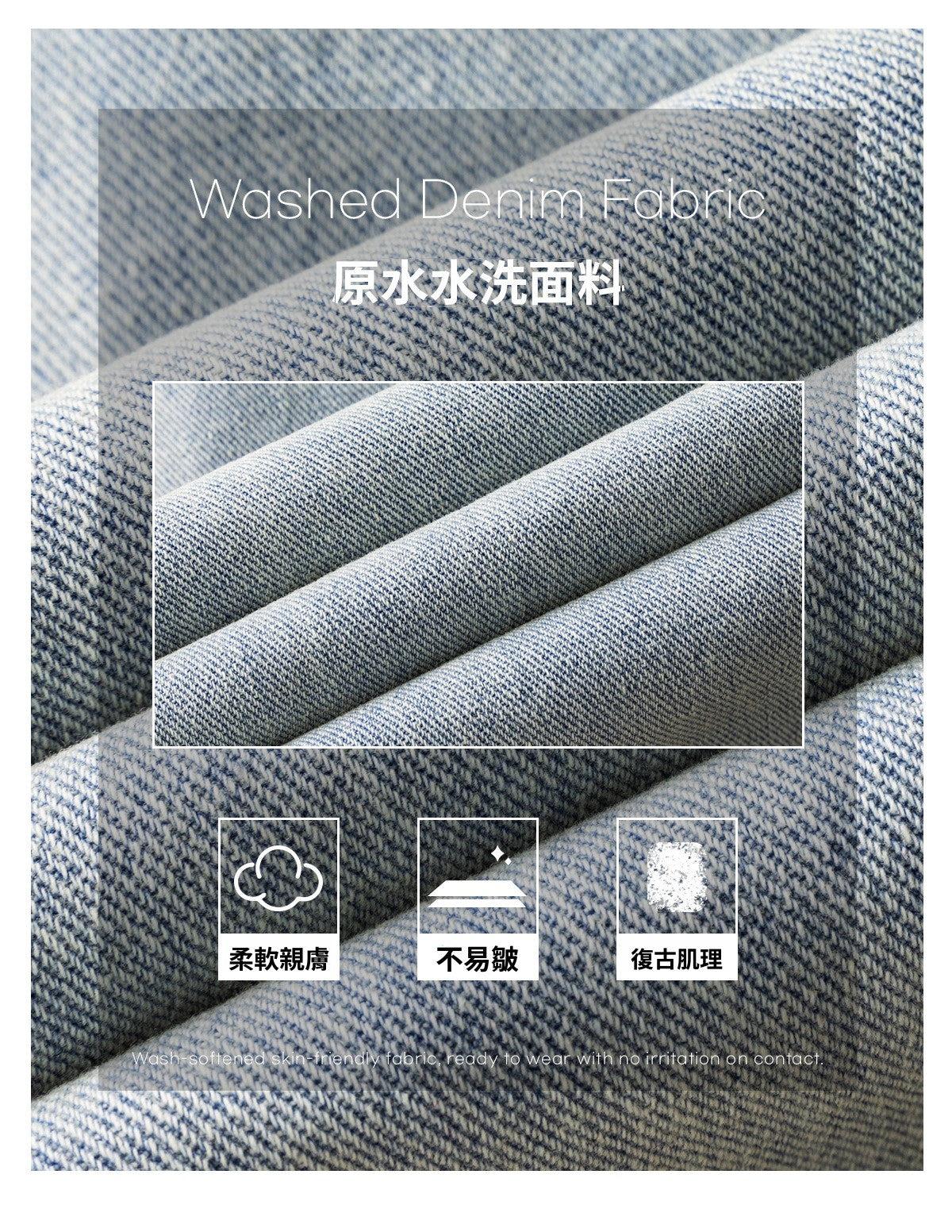 CBSON2607-8H 夏款分割打褶寬鬆復古水洗牛仔短褲(3色)