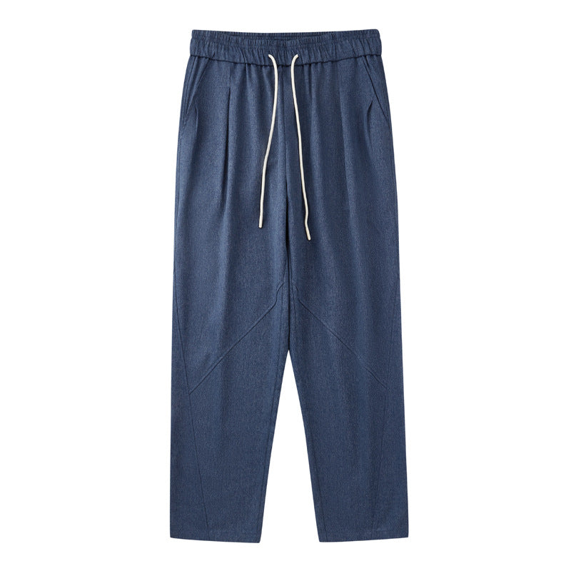 CBA93273-124B 日系390g秋季寬鬆亞麻直筒休閒褲(3色)