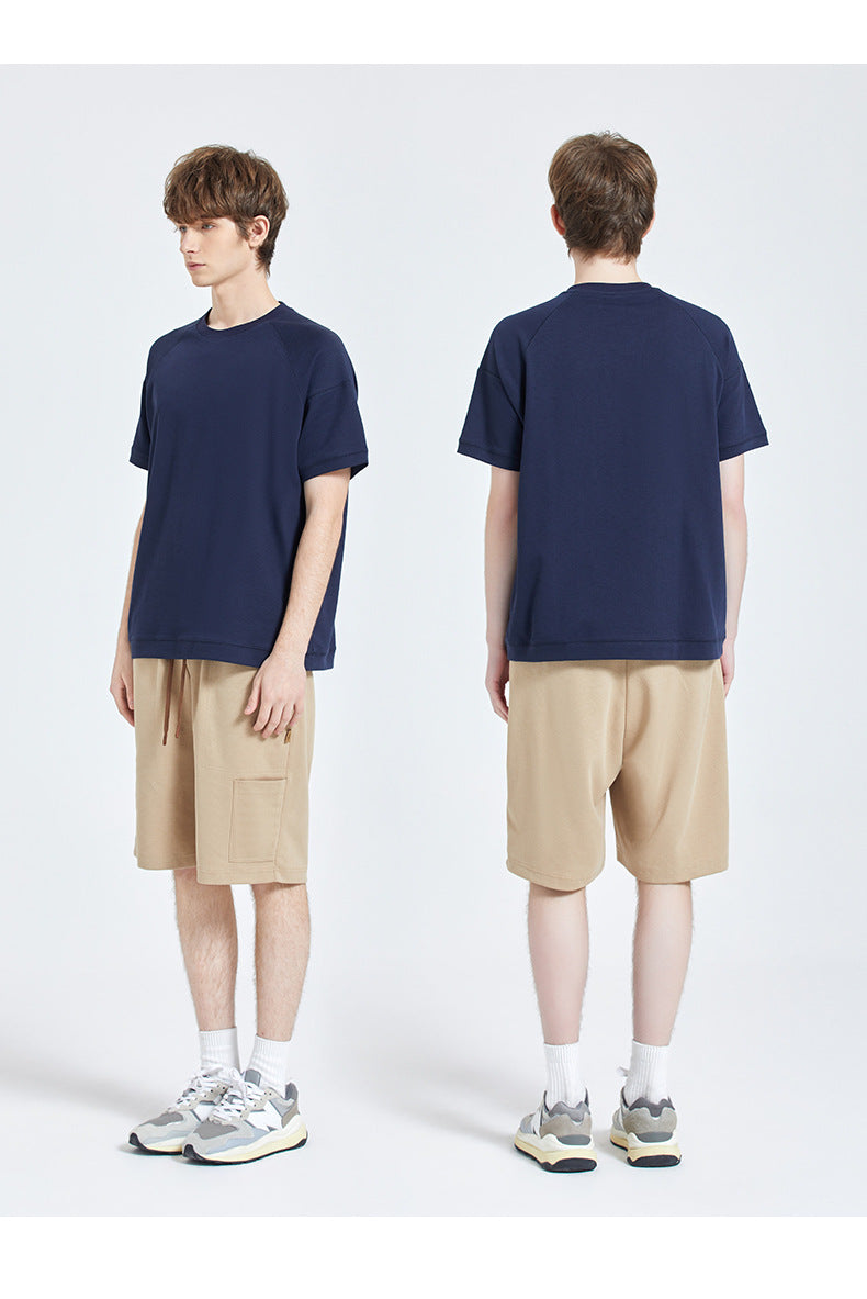 CBS93253-72B 雙面棉工裝短褲夏季寬鬆五分褲(4色)