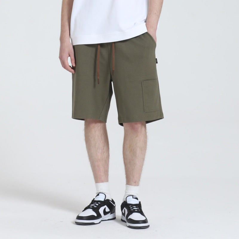 CBS93253-72B 雙面棉工裝短褲夏季寬鬆五分褲(4色)