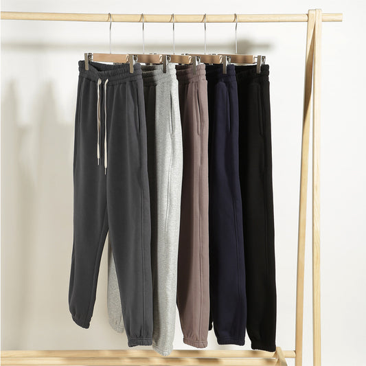 CBA91031-124B 搖粒絨400g秋冬寬鬆加絨長褲(5色)