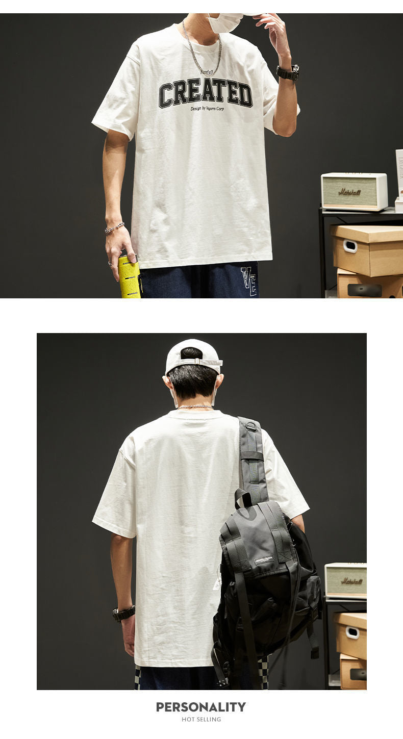 CBECK305-96B 純棉200克夏季美式潮牌半袖短袖T恤(5色)