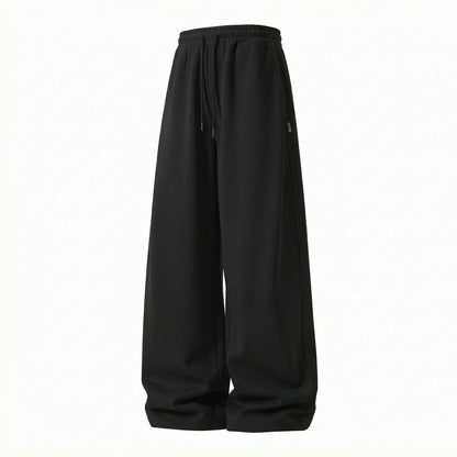 CBAOK2554-8H 春季分割拼接垂感寬鬆衛褲微收脚長褲(2色)