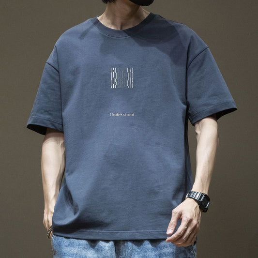 CBE597-96B 純棉200克短袖T恤夏季寬鬆潮牌時尚大碼加肥加大(5色)