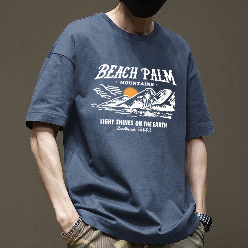 CBE524-96B 純棉200克美式潮流夏季寬鬆潮牌短袖T恤(5色)