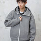 CBCBMW3988-8H 質感毛呢連帽撞色拉鍊夾克外套(4色.男女同款)