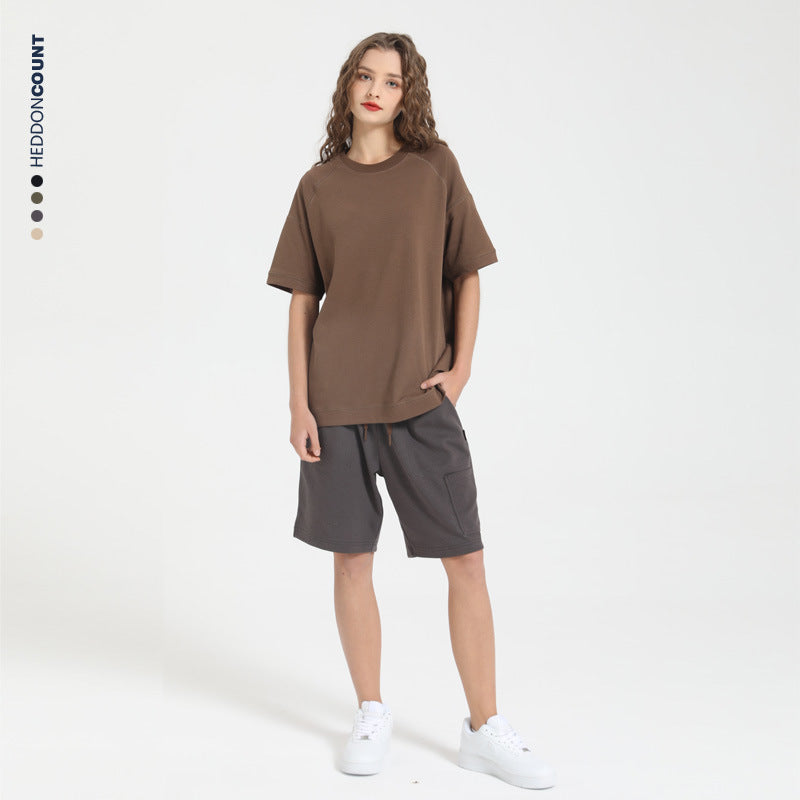 CBS93253-72B 雙面棉工裝短褲夏季寬鬆五分褲(4色)