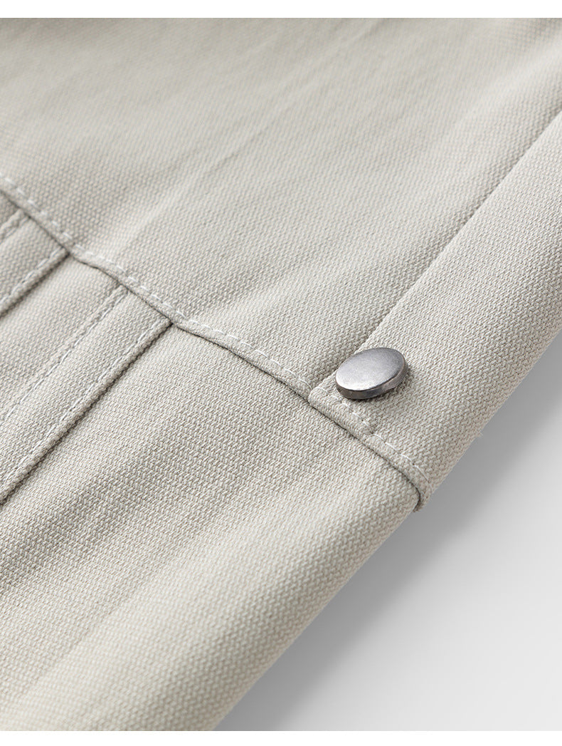 CBA7005-124B 春秋季鉚釘分割拼接束腳褲寬鬆薄款休閒褲(3色)