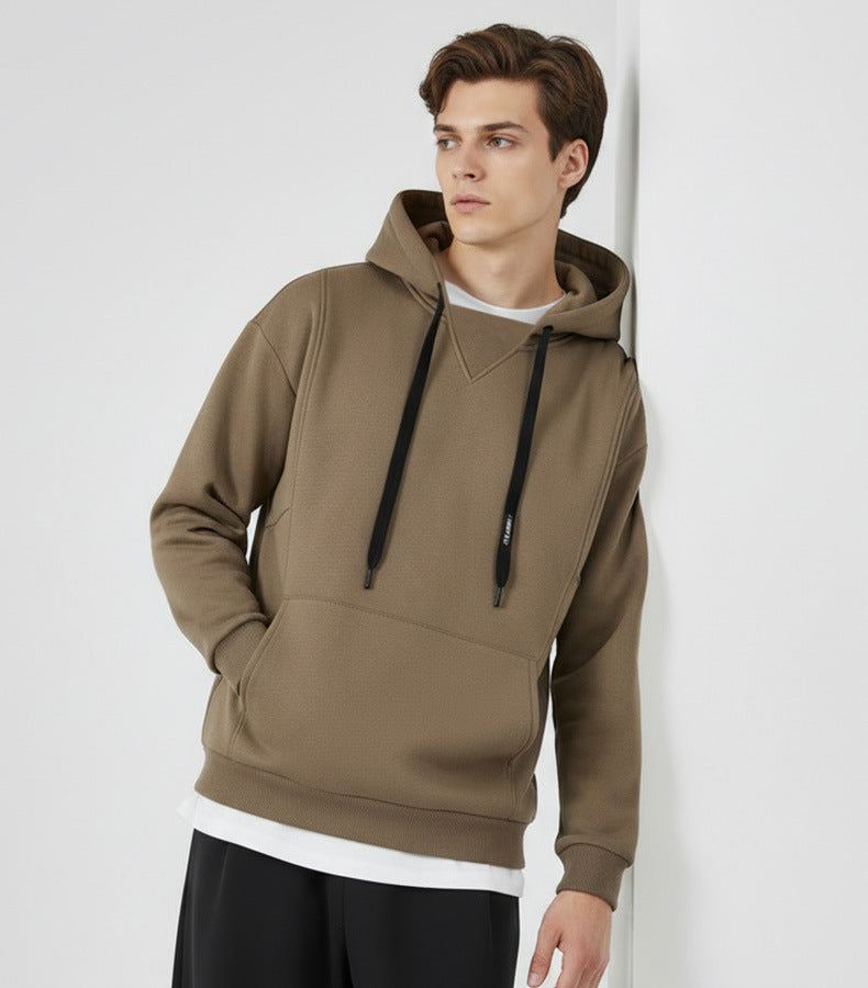 CBDdj55682-124B 拼接三角420G連帽春秋季寬鬆加絨帽衫(5色)