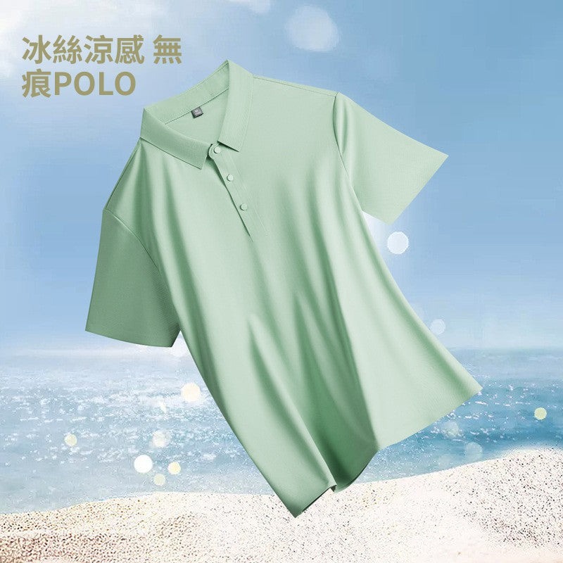 CBES1199-124B 冰絲無痕凉感短袖POLO衫(9色.男女同款)