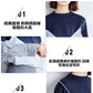 CGD1091-89B 春款條紋襯衫長袖假兩件拼接上衣(2色)