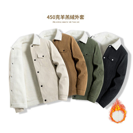 CBCMT2452-124B 秋冬450g克加絨保暖羊羔絨外套(4色)