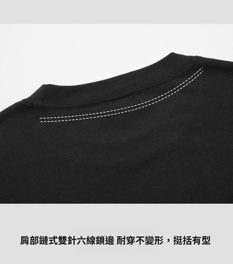 CBE21211-3-124B 夏季短袖情侶裝寬鬆字母印花短袖T恤(2色.男女同款)